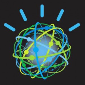IBM Watson IBM's Watson computing system is made up of electronically generated graphic compositions in which computer algorithms define the shape, texture and motion.The visual identity provides a peak at what a computer goes through as it responds to a Jeopardy! clue. Watson’s on-stage persona shares the graphic structure and tonality of the IBM Smarter Planet logo, a symbol of the company's effort to make the world work better.